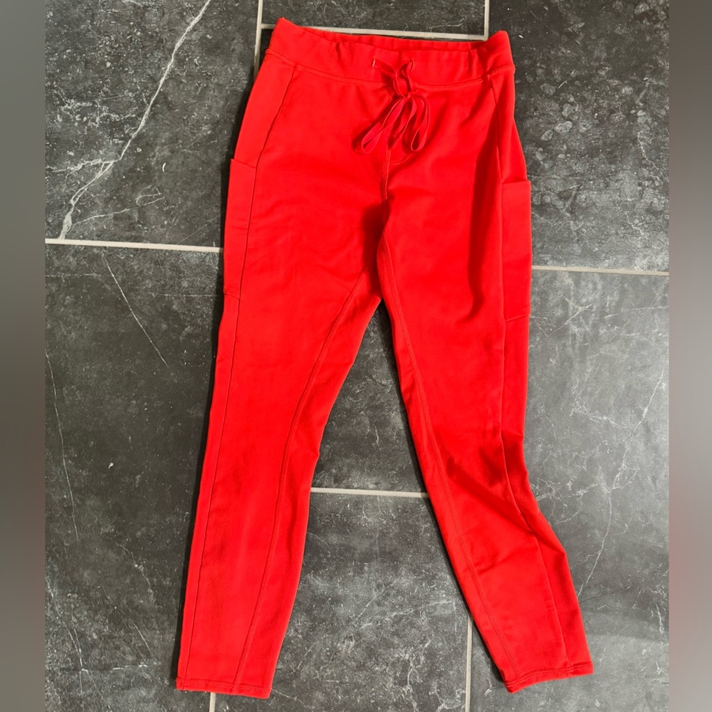 ALO Yoga Red High-Waisted Leggings